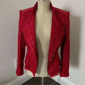 Sam Edelman Red Textured Jacket